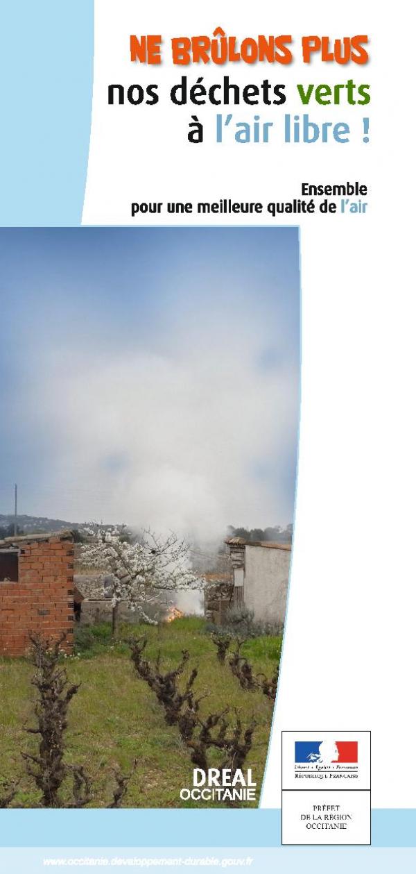 Ne brûlons plus nos déchets à l'air libre