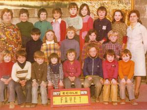1977-78 École de Fayet
