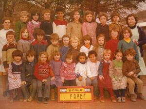 1980-81 École de Fayet
