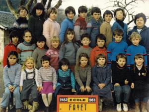 1982-83 École de Fayet