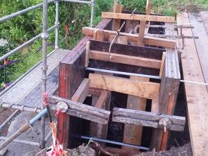 Coffrage de la pile rive gauche