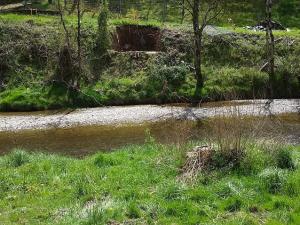 Les fondations de la Passerelle 1