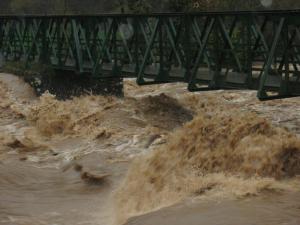 La Nuéjouls en crue à LAROQUE LE 28/11/2014 à 10 H 00 (23)