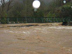 La Nuéjouls en crue à LAROQUE LE 28/11/2014 à 10 H 00 (30)