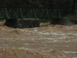 La Nuéjouls en crue à LAROQUE LE 28/11/2014 à 10 H 00 (31)