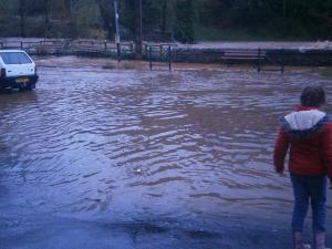 La Nuéjouls en crue à LAROQUE LE 28/11/2014 à 14 H 00 (44)