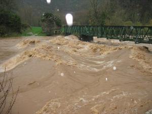 La Nuéjouls en crue à LAROQUE LE 28/11/2014 à 9 H 00 (17)