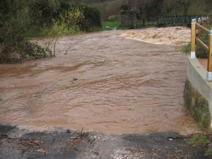 La Nuéjouls en crue à LAROQUE LE 28/11/2014 à 9 H 00 (9)