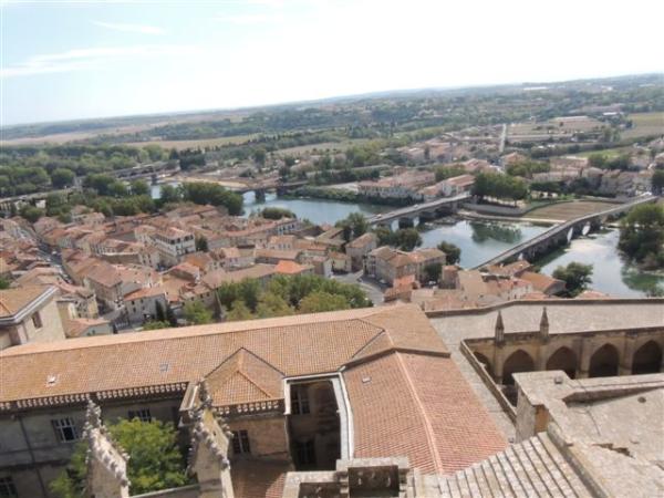 Visite - Vue de Béziers du haut de la cathédrale (4)