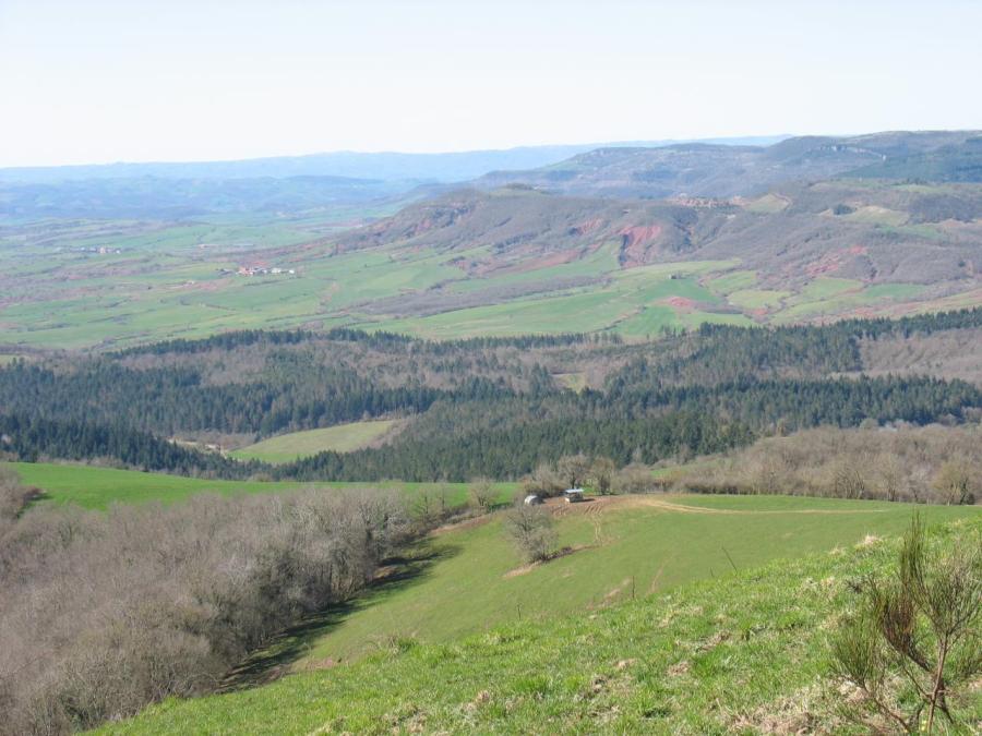 Vue du Rougier de Camarès depuis le pic de Roste (18)