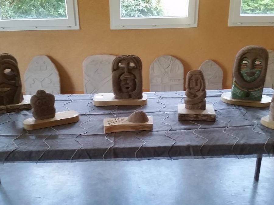 Sculpture - Exposition - Salle des fêtes - Fayet (43)